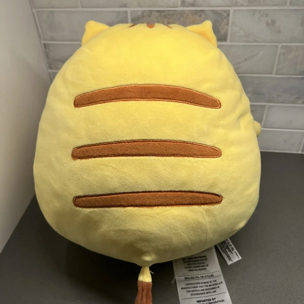 Mochipuni Picnyan Anime Yellow Cat Plush Pillow 12